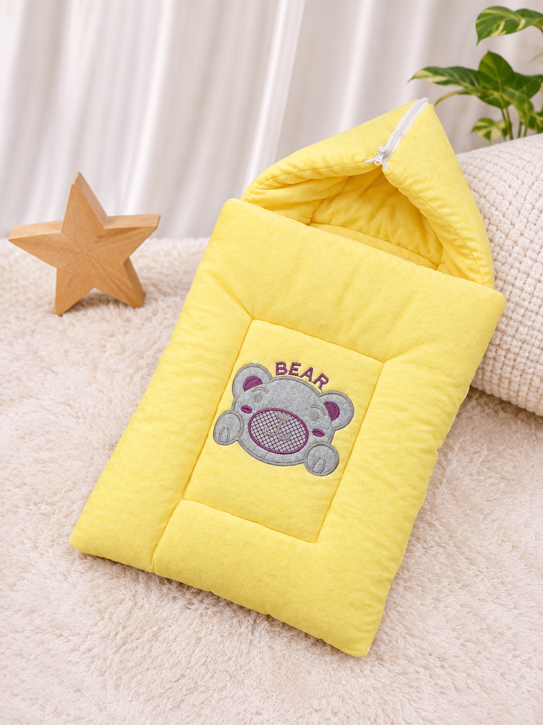 Mom Snuggle Baby Wrapper Carry Nest – Soft Velvet Sleeping Bag