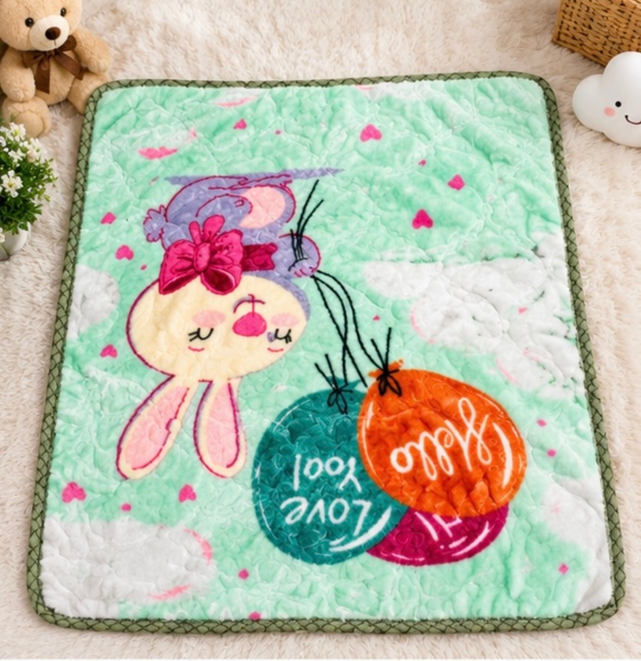 Soft & cozy baby blanket with beautiful assorted prints