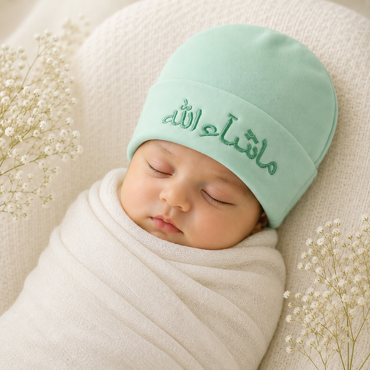 Mashallah Baby Cap for Cute babies , 6 pcs