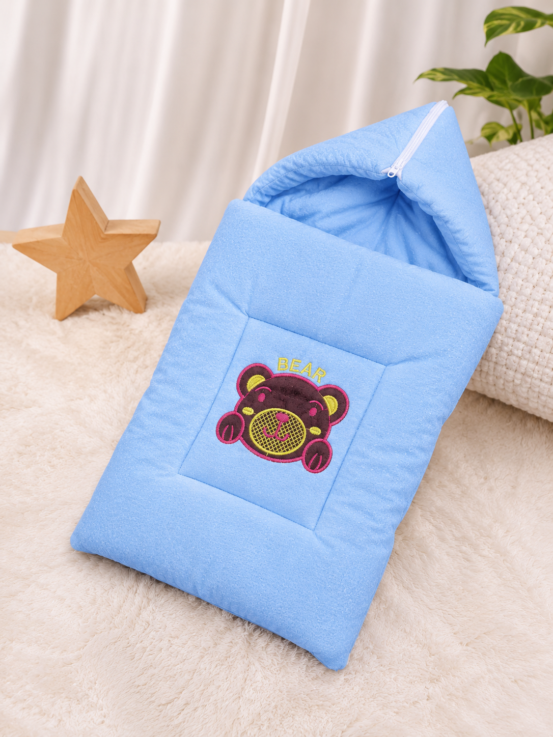 Mom Snuggle Baby Wrapper Carry Nest – Soft Velvet Sleeping Bag