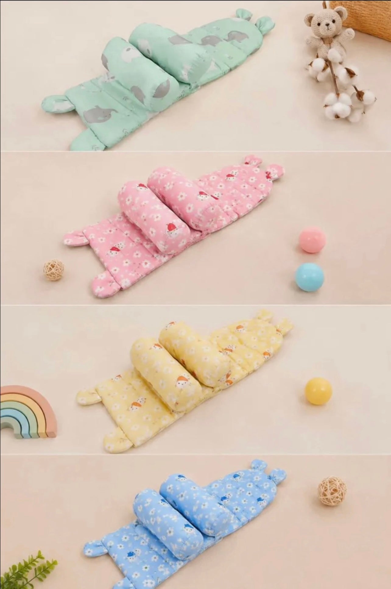 Baby Head Shaping Pillow with Side Support Cushion