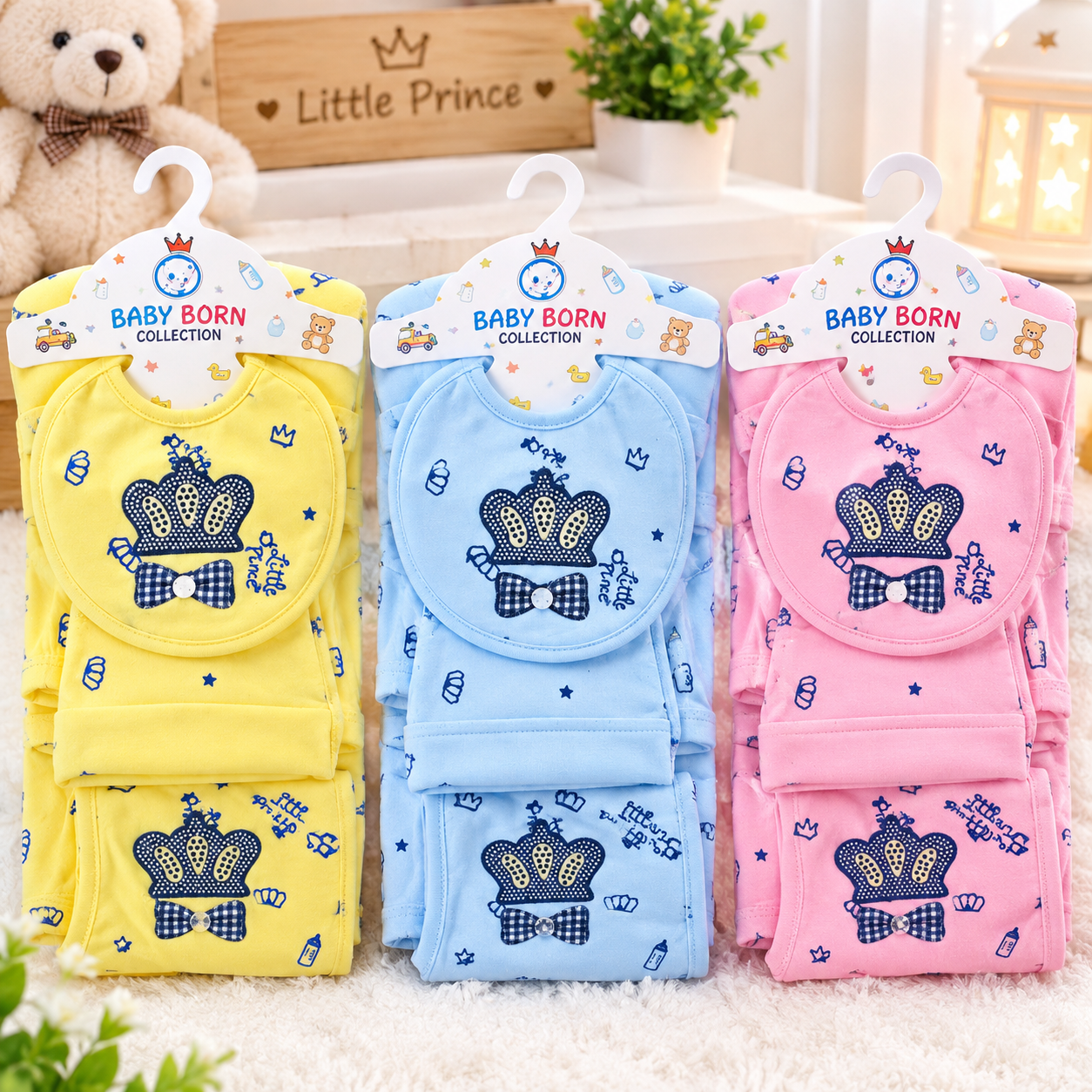 5 piece Baby Gift Set For Newborn | 0–3 Months, in Different designs