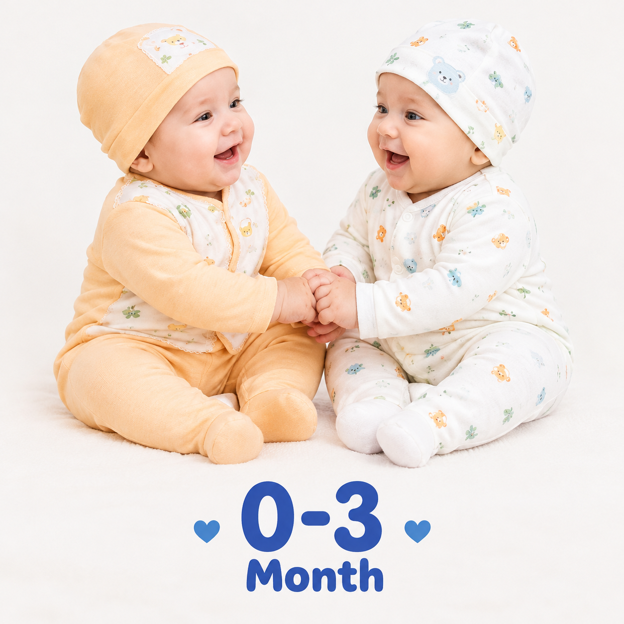 3 Pcs Baby Winter Fleece Suit Set – Soft, Warm & Comfortable Newborn Wear 👶❄️