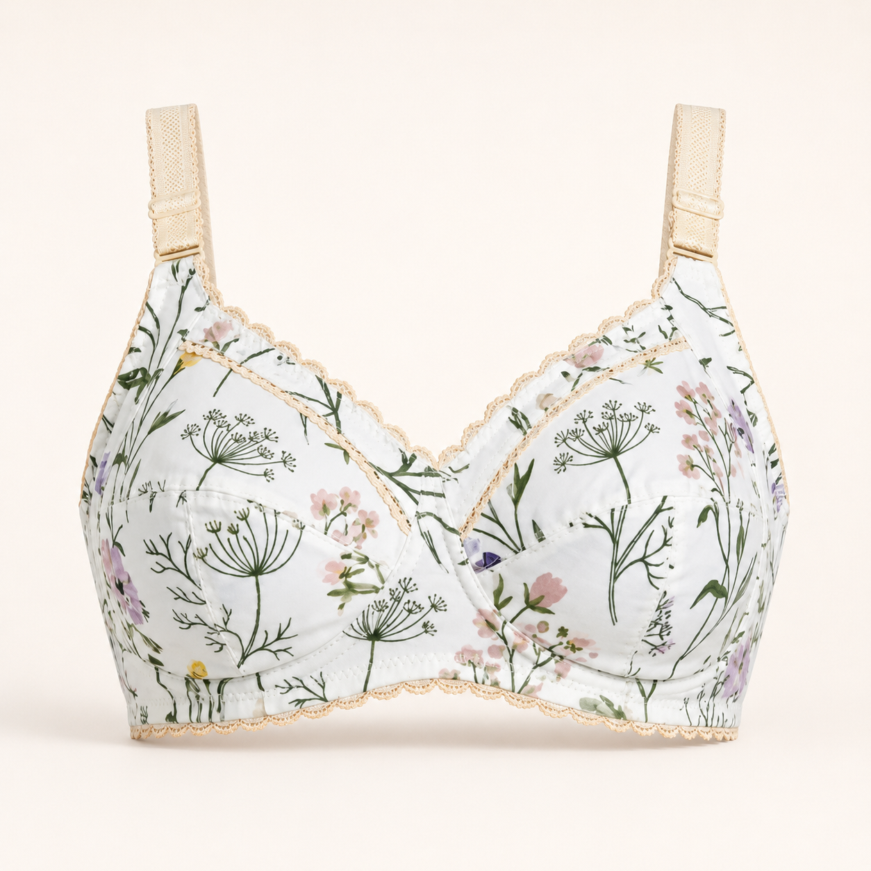Wania Women’s Floral & Abstract Printed Daily Wear Cotton Bra Collection – Pack Of 5