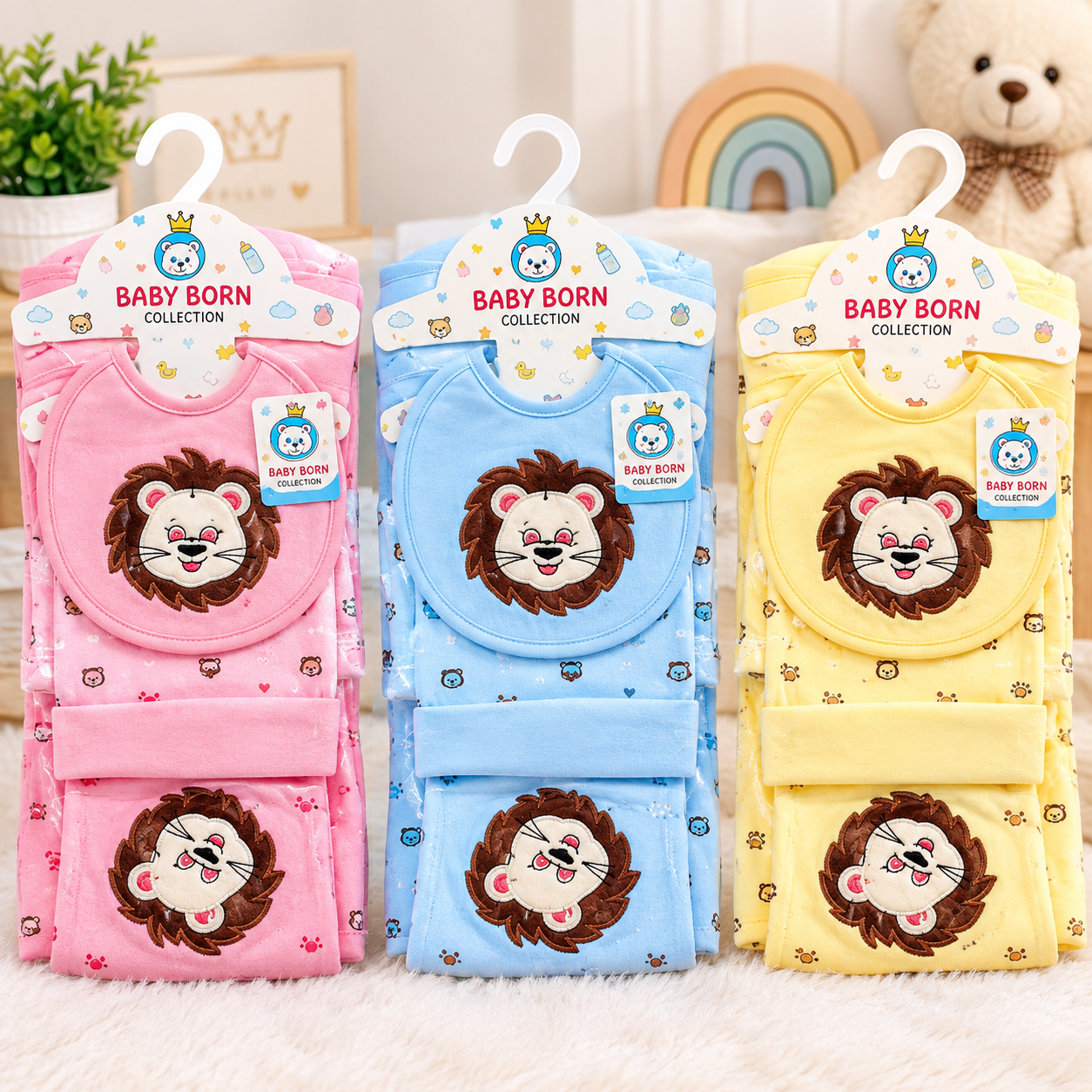5 piece Baby Gift Set For Newborn | 0–3 Months, in Different designs