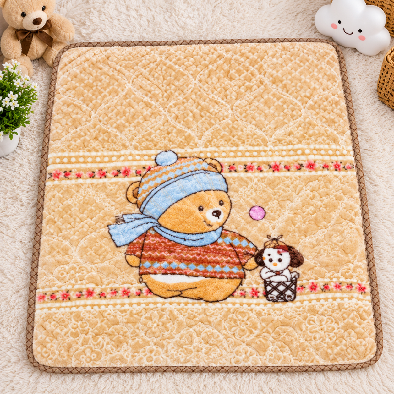 Soft & cozy baby blanket with beautiful assorted prints